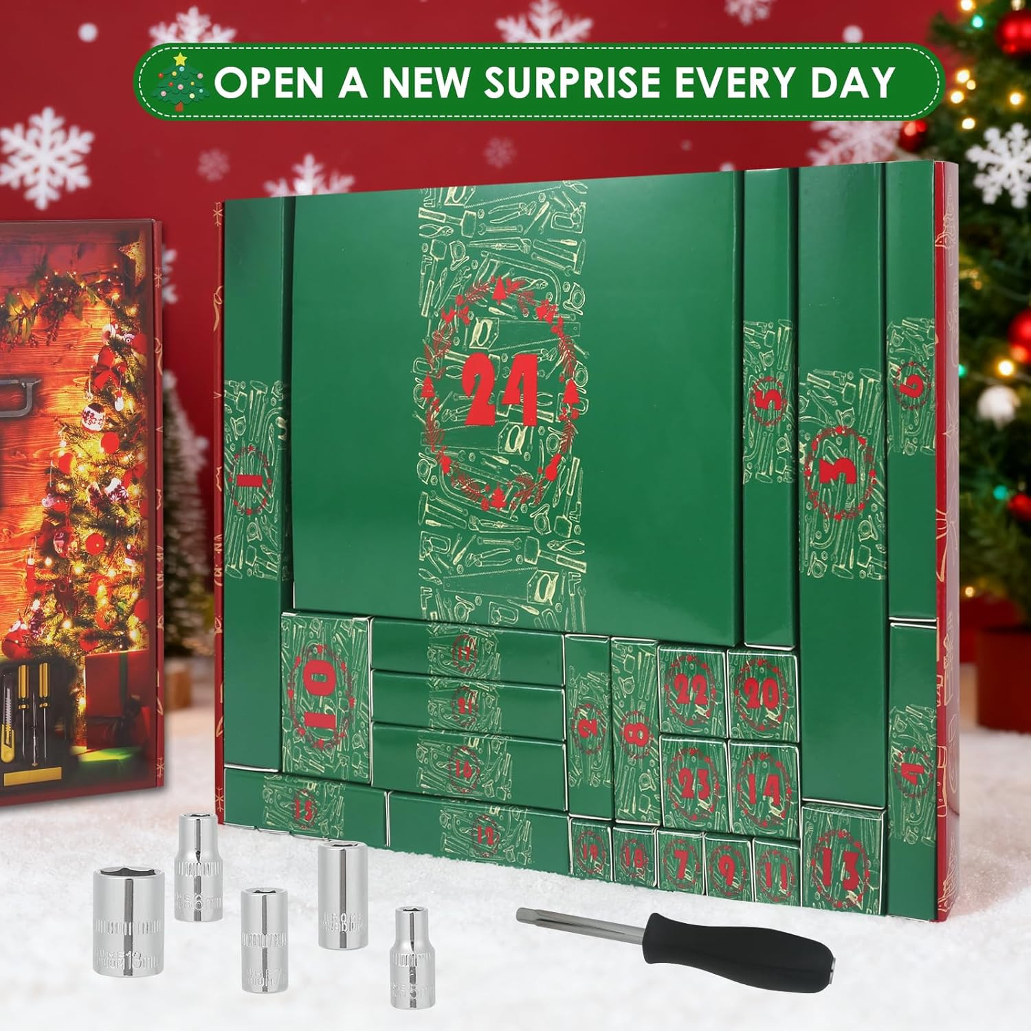 Advent Calendar 2025, Tool Advent Calendar for Adults Teen Men Women, 24 Days Christmas Countdown... | Amazon (US)