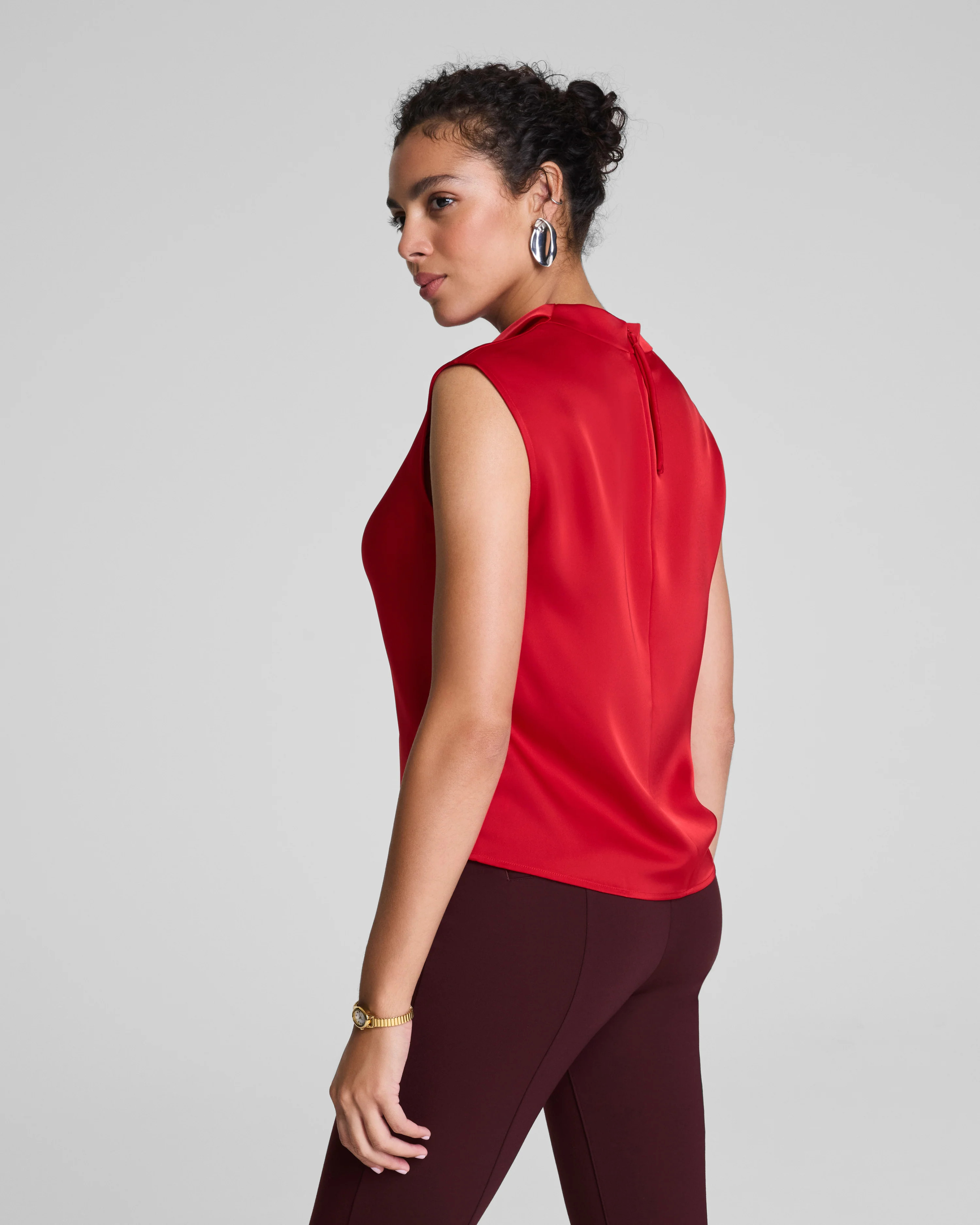 Silky Smooth Cowl Neck Sleeveless Top | Spanx