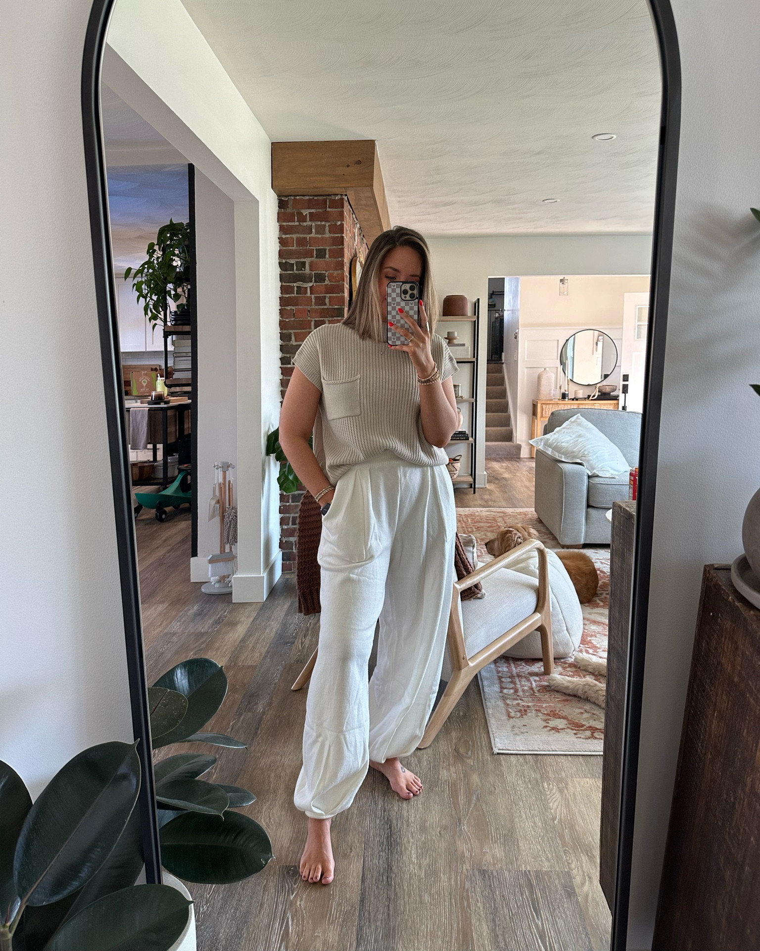 Amazon set 🤍 **took two months to arrive, PS!! But worth the wait! 

In a size medium, free people dupe, free people set dupe, Amazon find, designer dupe 

#LTKunder50