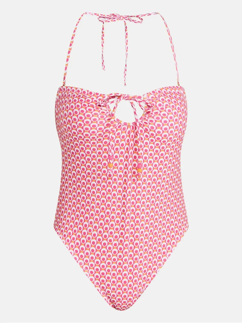 No Boundaries Keyhole One-Piece Swimsuit, Women's XXS-XXL | Walmart (US)