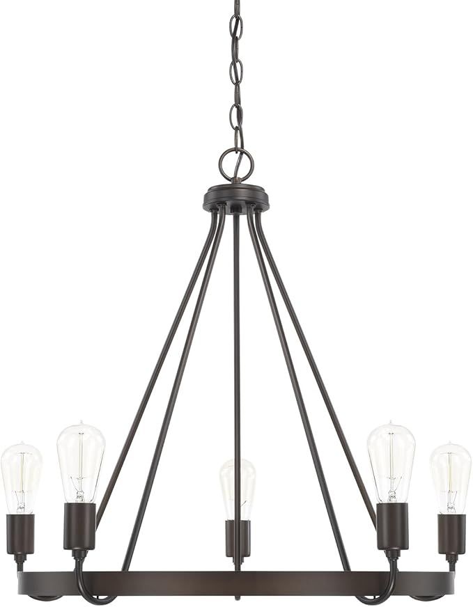 Capital Lighting 420061BZ 5 Light Chandelier, Bronze Finish | Amazon (US)