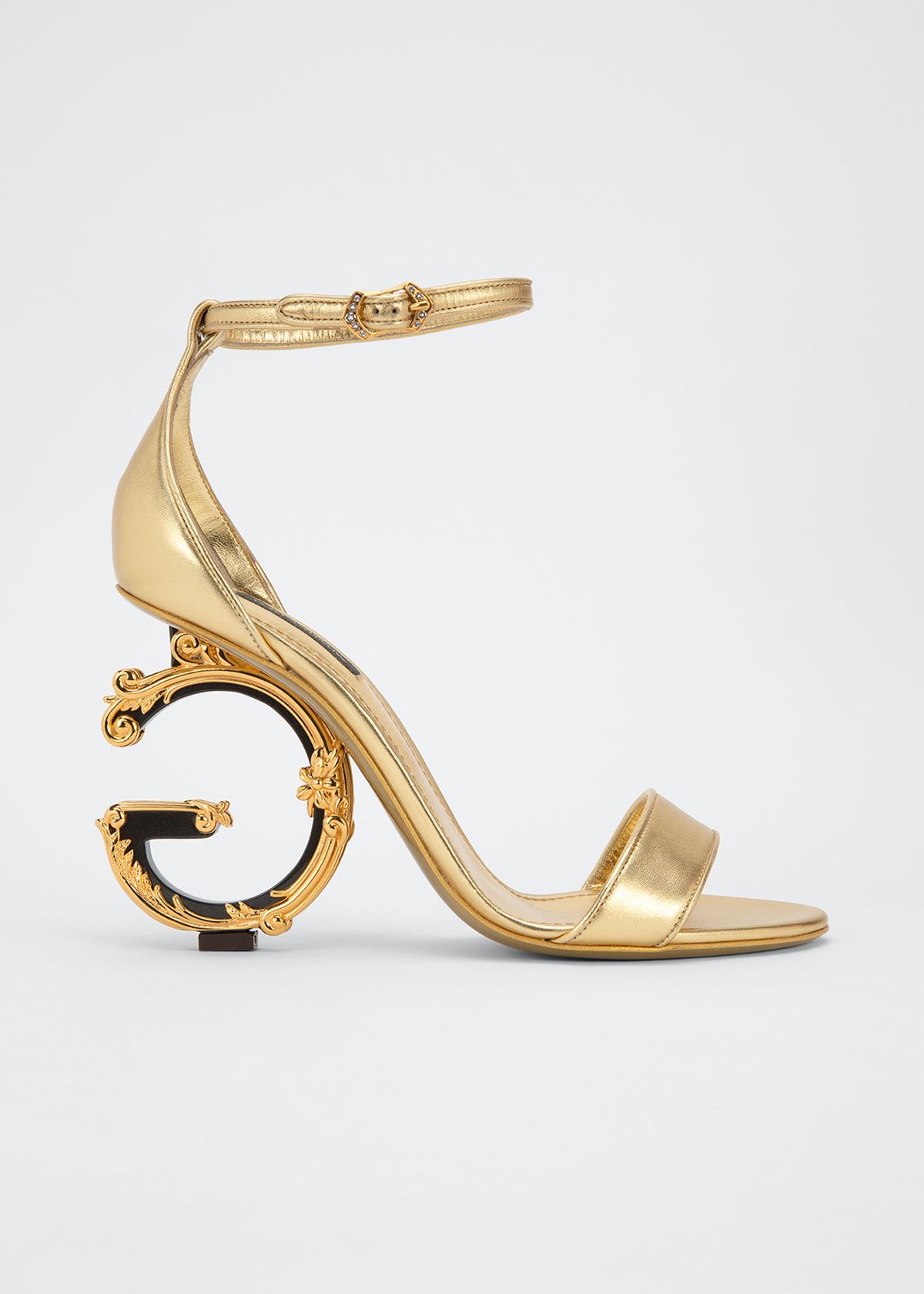 105mm Logo-Heel Sandals | Bergdorf Goodman