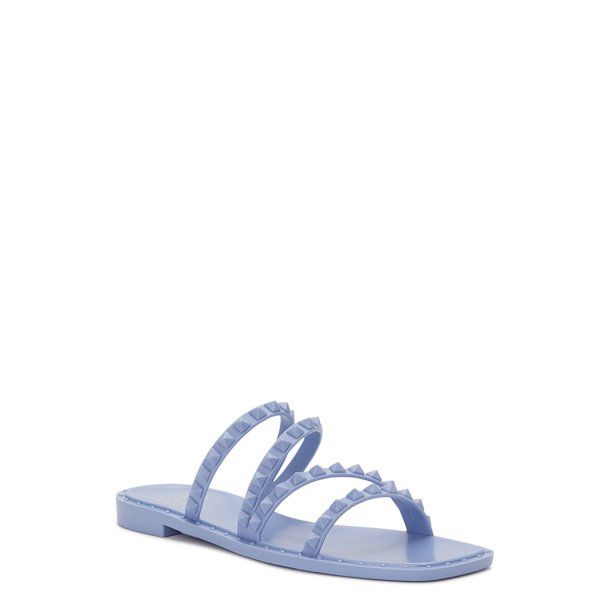 Madden NYC Women's Studded Strappy Jelly Slide Sandals | Walmart (US)