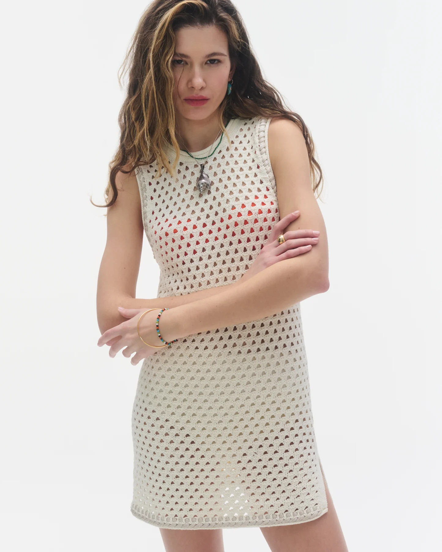 Mesh Tunic - Cream | Guest In Residence