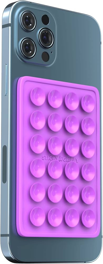 StickyGrippy Suction Phone Case Mount, Silicon Adhesive Phone Accessory for iPhone and Android, H... | Amazon (US)