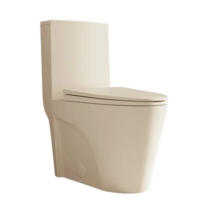 St. Tropez One Piece Elongated Toilet Dual Vortex Flush 1.6 GPF | Wayfair North America