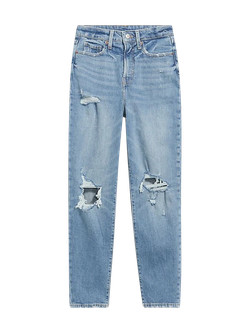 Higher High-Waisted O.G. Straight Ripped Jeans for Women | Old Navy (US)