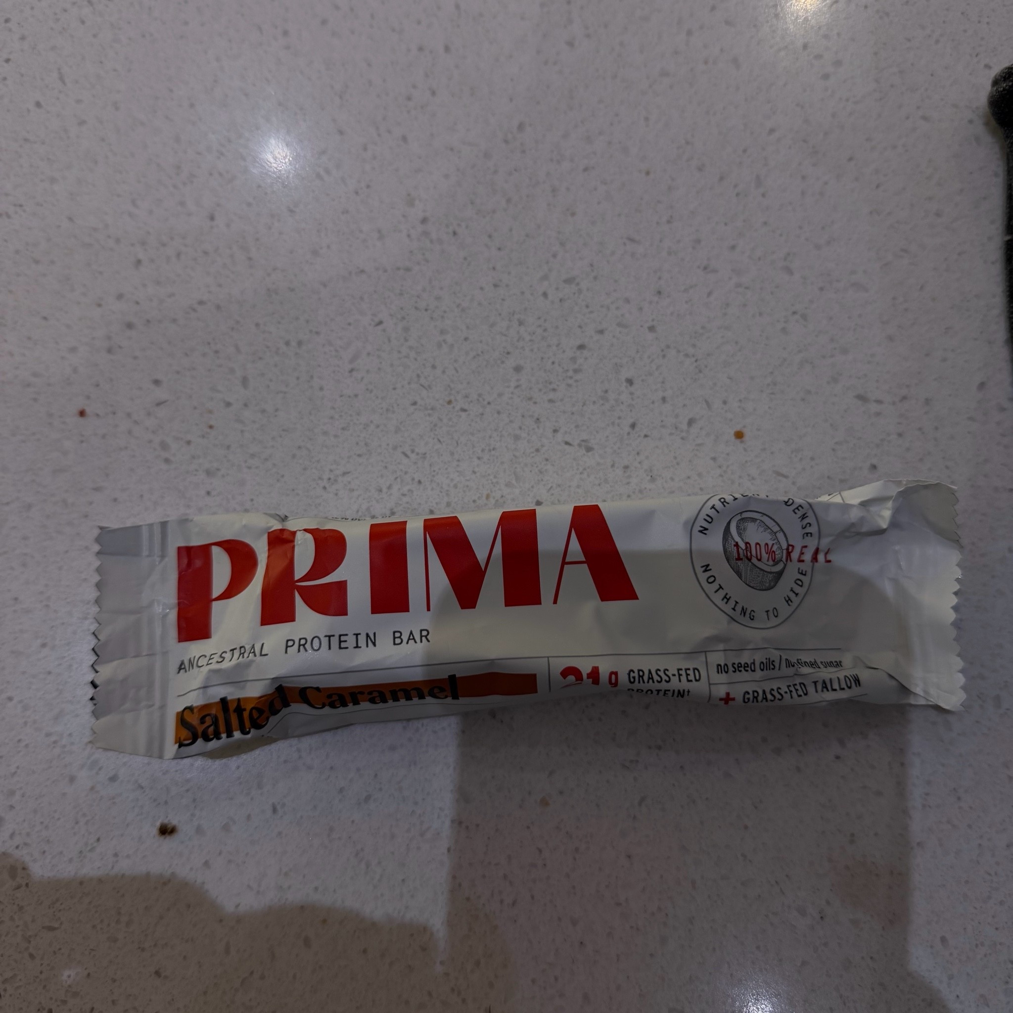 Recently I found this protein bar and really like it

It’s made with grass-fed protein, sweetened with honey, and my body digests it really well
I tried salted caramel and cacao flavors and liked them

#LTKvlog