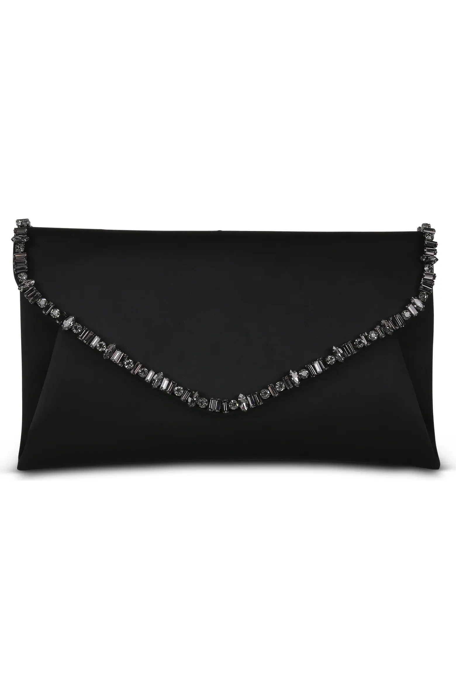 Jewel Badgley Mischka Mika Mix Crystal Neckline Envelope | Nordstrom | Nordstrom