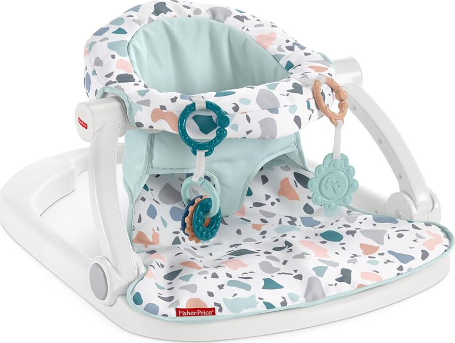 Fisher-Price Portable Baby Chair Sit-Me-Up Floor Seat With Developmental Toys & Machine Washable ... | Amazon (US)