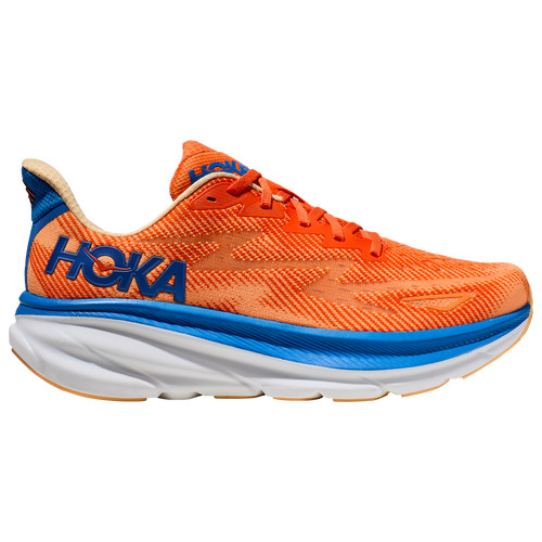 HOKA Mens HOKA Clifton 9 - Mens Shoes Vibrant Orange/Impala Size 11.5 | Foot Locker (US)