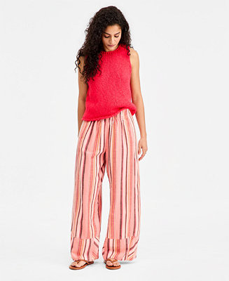 Women's Days End Solar Stripe Wide-Leg Pants | Macy's