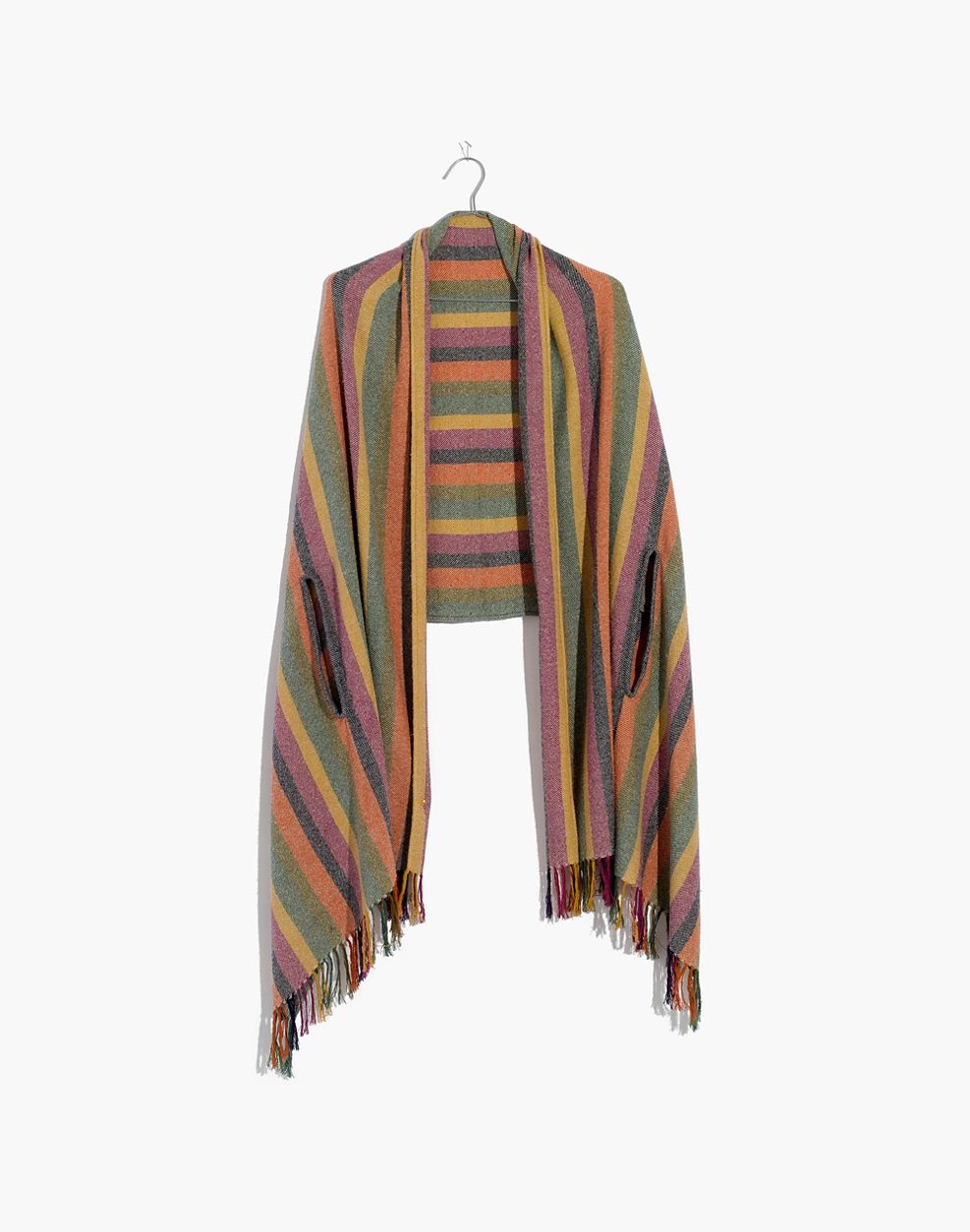 Rainbow Stripe Cape Scarf | Madewell