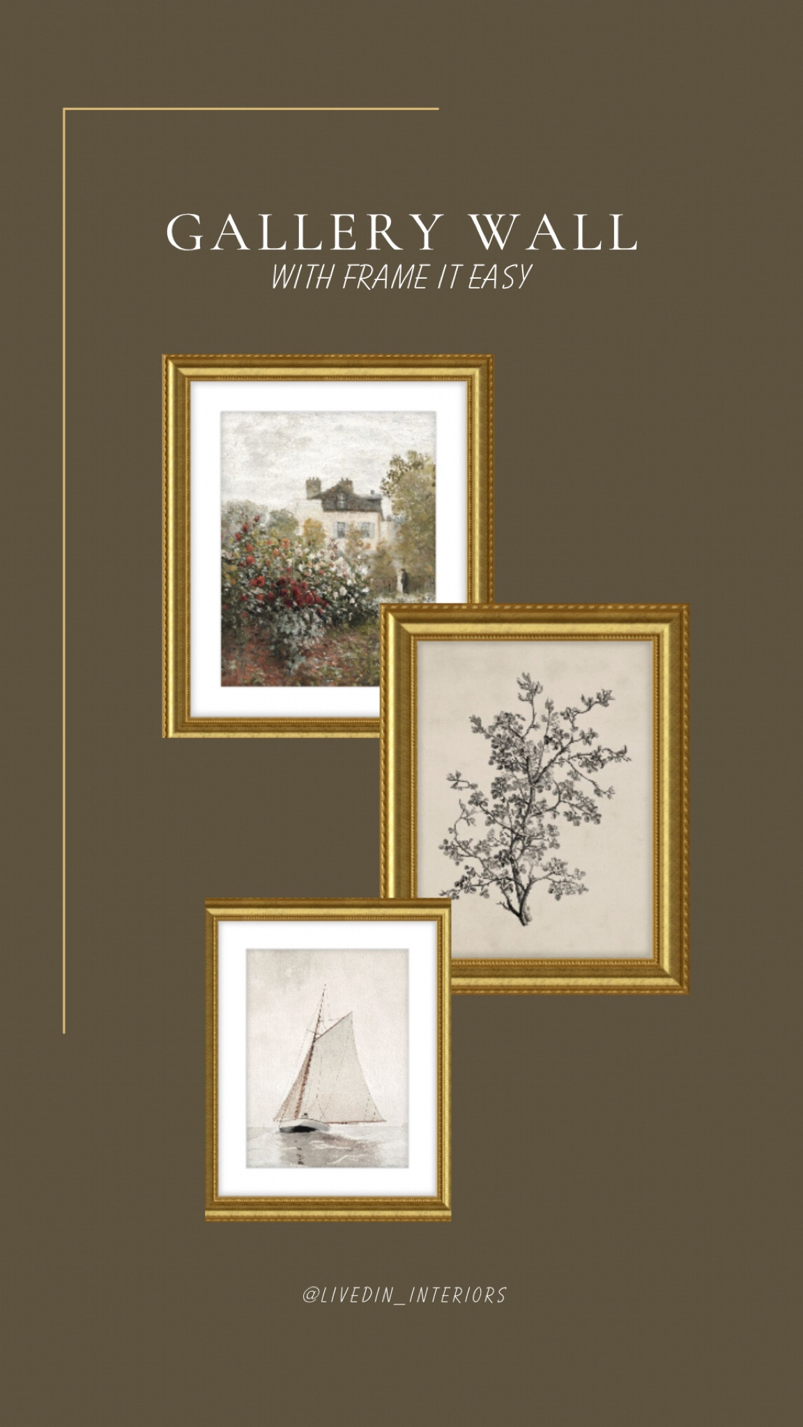 Gold frames I used for my rail gallery wall with frame it easy! CODE “20MOM” gets you 💰 off



#LTKVideo #LTKfindsunder100 #LTKhome