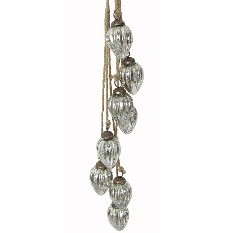 Mercury Glass Ornaments, Cluster Mini Glass Ornaments, Silver | Walmart (US)
