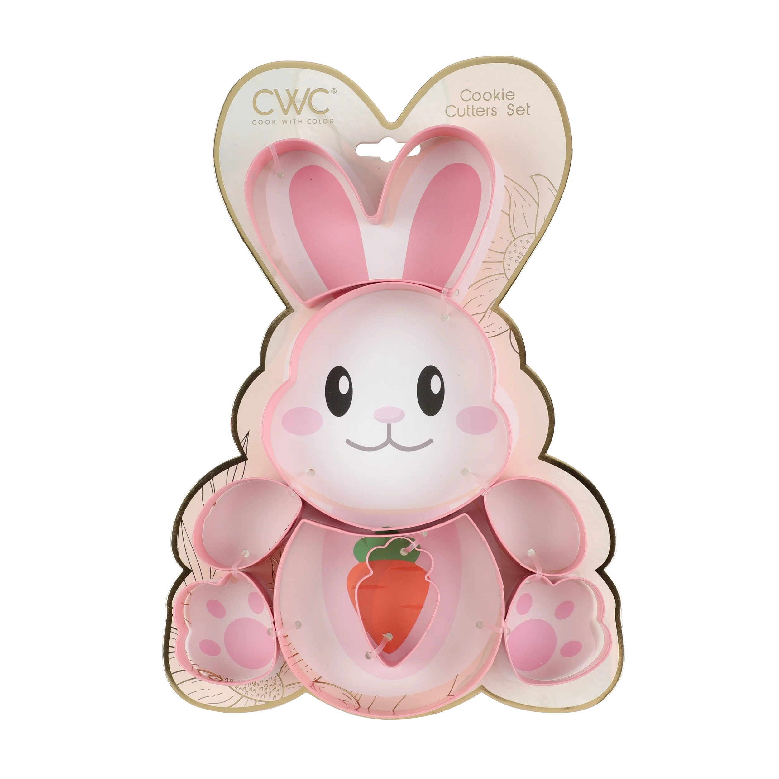 COOK WITH COLOR 8 PIECE COOKIE CUTTER SET - BUNNY - Walmart.com | Walmart (US)