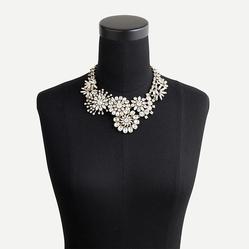 Crystal pinwheel statement necklace | J.Crew US