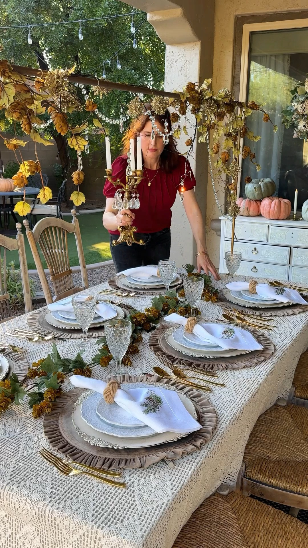 Table Rod, Rod accessories and some tabletop decor to create an elegant Fall tablescape 

Hops garland & stems are from small shoppe @shoppe.crown.and.sparrow , Crown & Sparrow Home

Velvet placemats, napkins & plates from Arte Italica & Crown Linen Designs @arteitalicacrownlinen

#falltable #tablescape #tablerod #tabletopdecor

#LTKVideo #LTKHoliday #LTKHome