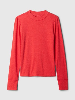 Essential Rib Mockneck T-Shirt | Gap (US)