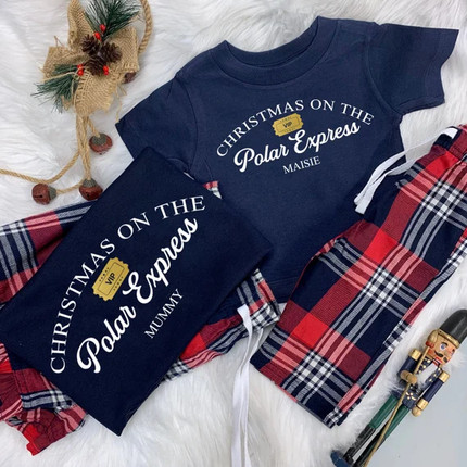 Click for more info about POLAR EXPRESS Small Token Matching Family Christmas Tartan | Etsy