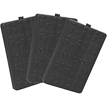 Ice Pack for Lunch Box or Bag (3 Pack Charcoal) - Keep Cool Freezer Cold Packs, Reusable and Great f | Amazon (US)