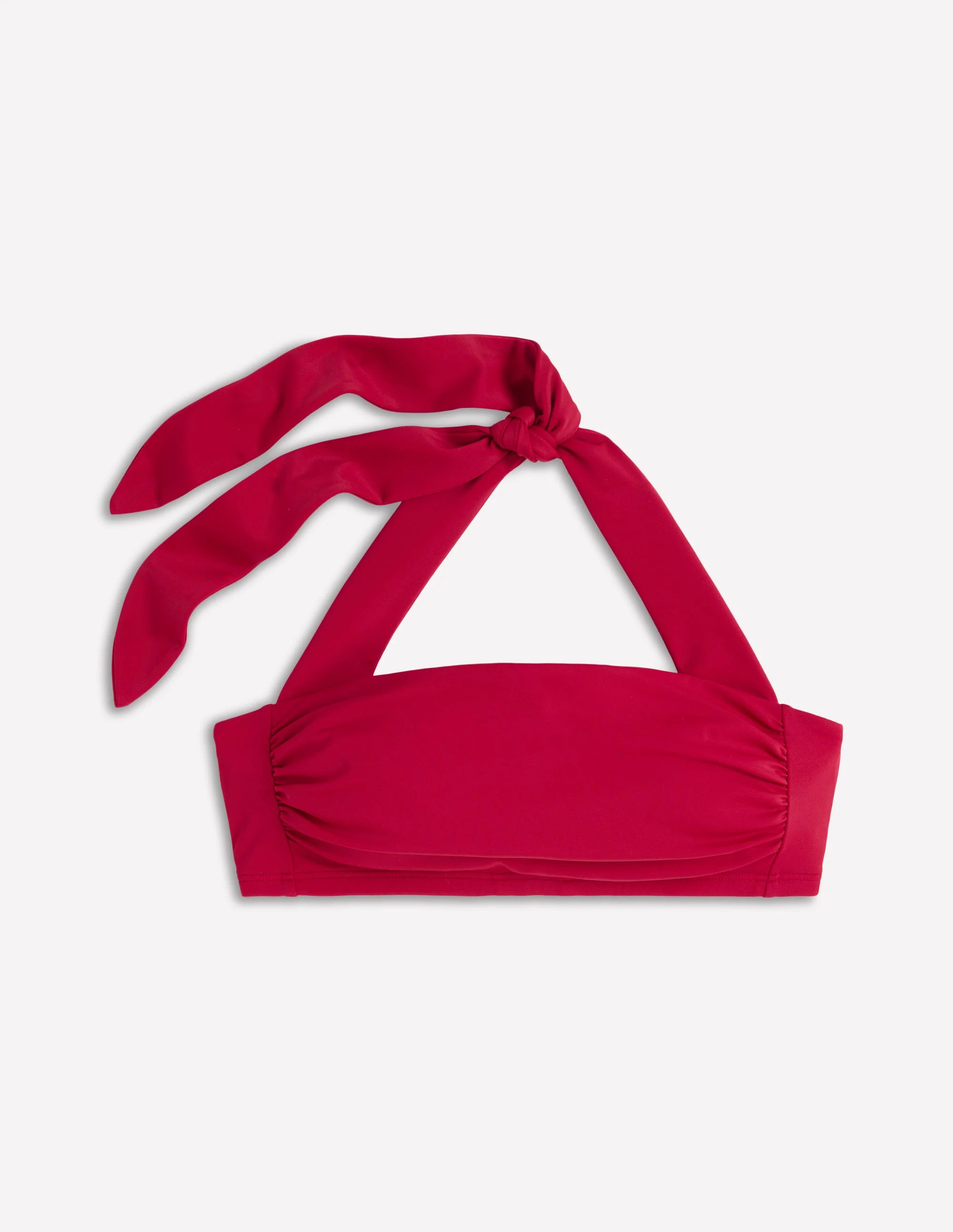 Kythira Ruched Bikini Top-Merida Red | Boden (US)