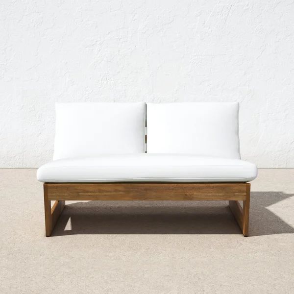 Louise 43'' Wide Outdoor Loveseat with Cushions | Wayfair North America