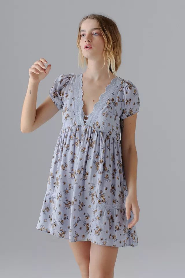 UO Rylan Mini Frock Dress | Urban Outfitters (US and RoW)