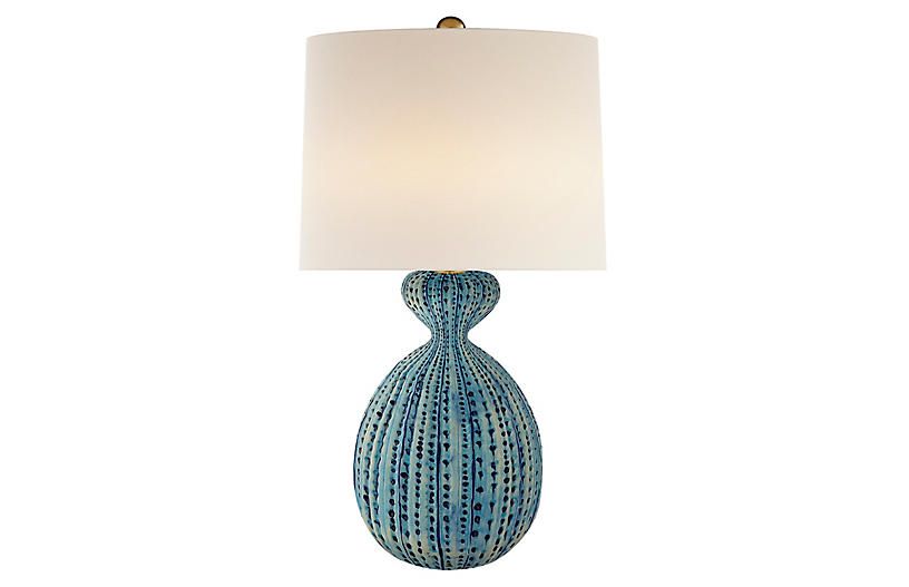 Gannet Table Lamp, Pebbled Aquamarine | One Kings Lane