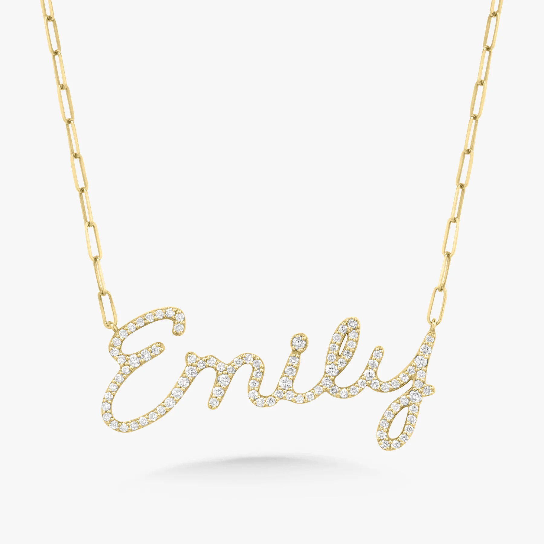 Custom Handwritten Diamond Name Necklace | RW Fine Jewelry