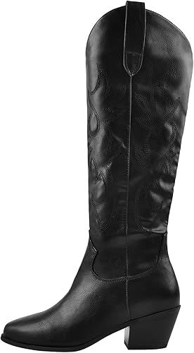 LISHAN Women's Western Boots Cowboy Cowgirl Boots | Amazon (US)