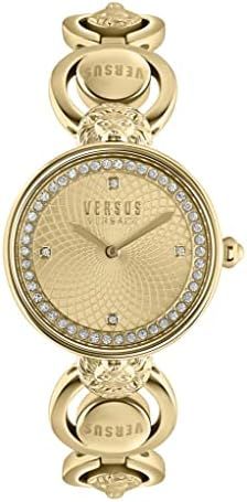 Versus Versace Victoria Harbour Collection Women's Watch Jewelry Featuring Silver Guilloché Dial... | Amazon (US)