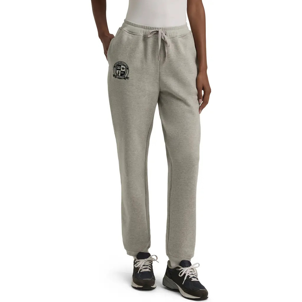 Favorite Daughter Thr Coaches Cotton Blend Joggers in Heather Grey at Nordstrom, Size X-Large | Nordstrom