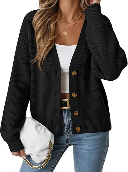 LILLUSORY Cardigan Sweaters for Women 2025 Fall Fashion Oversized Lightweight Sweater Knit Work C... | Amazon (US)