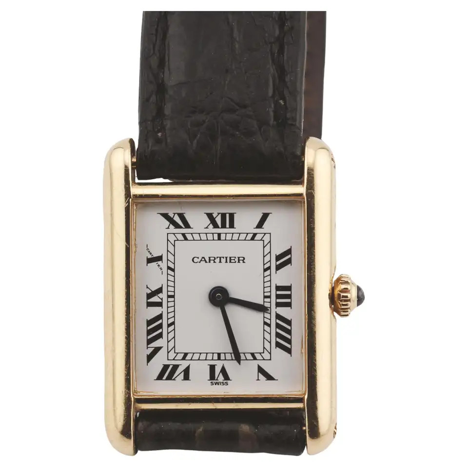 Cartier Tank Louis 18k Yellow Gold Watch 27mm x 20mm Quartz For Sale at 1stDibs | 1stDibs