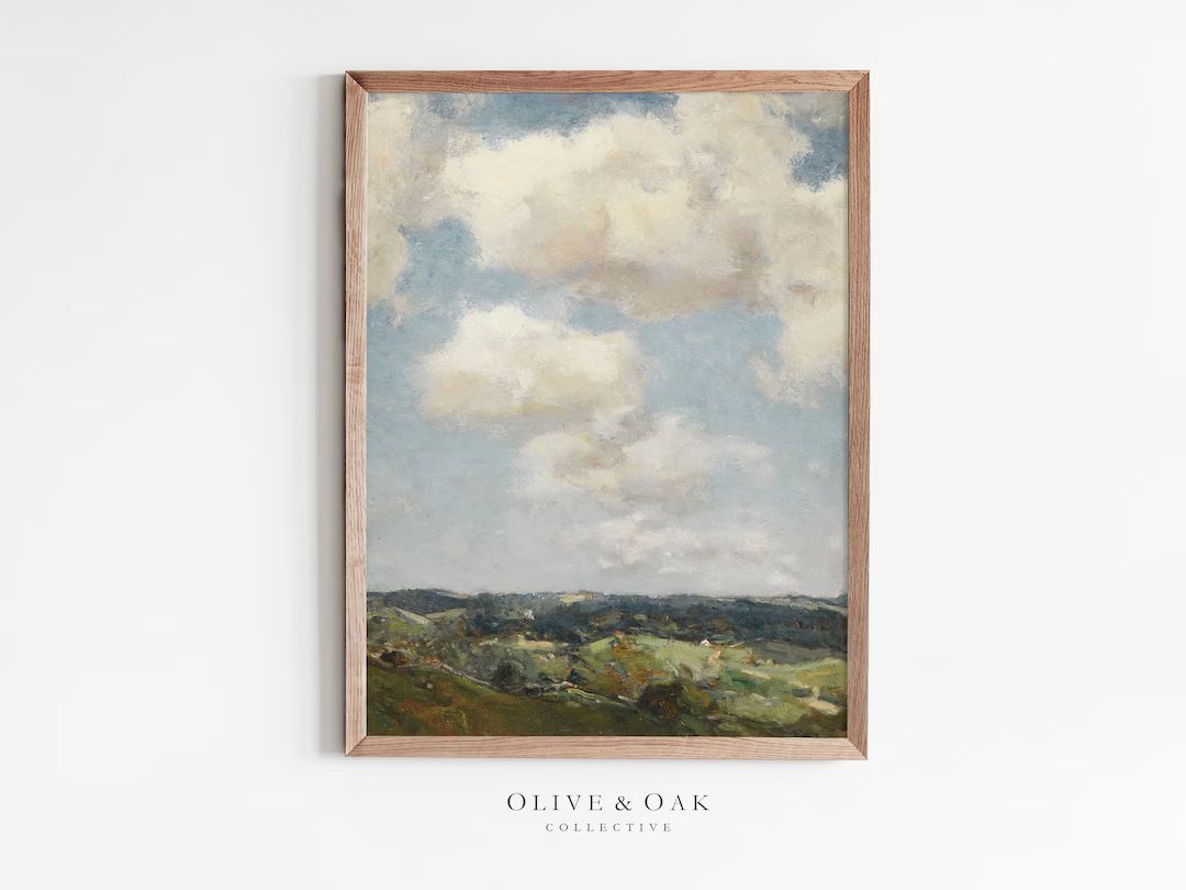 Summer Landscape Painting PRINTABLE / Landscape Horizon Painting / Printable Art / #488 | Etsy (US)