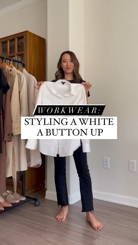 Workwear styling: a white button up

Probably my favorite white cotton button up I’ve tried yet—this is appropriately named *The* perfect button up! 

Ann Taylor button up 00 
Blazers 00 
Trousers 00 petite 

Business casual/ business professional 

#LTKunder100 #LTKworkwear #LTKstyletip