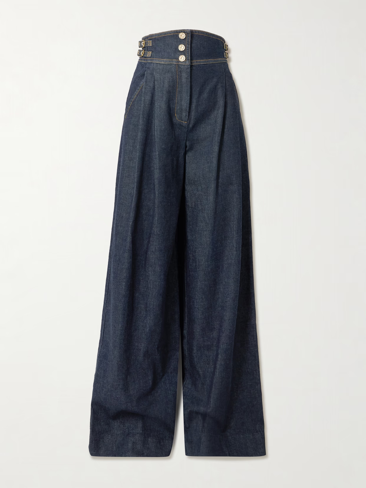 Zimmermann - Rebellion High-rise Wide-leg Jeans - Blue | NET-A-PORTER (US)