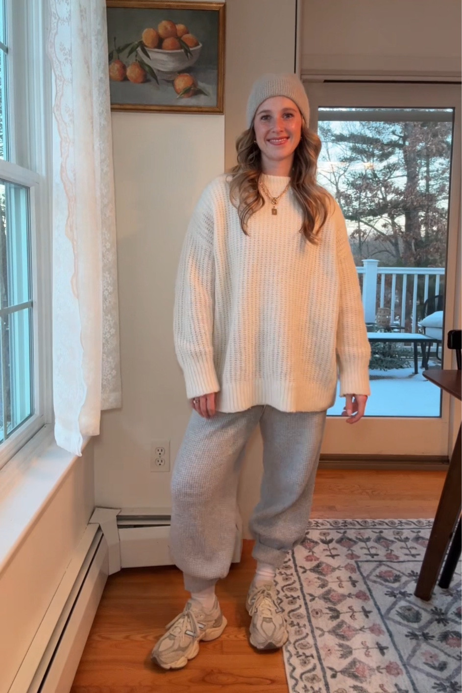 The COZIEST outfit. These waffle knit joggers from aerie are too good not to buy them in multiple colors! Currently on sale RIGHT NOW for $21.98 🫢