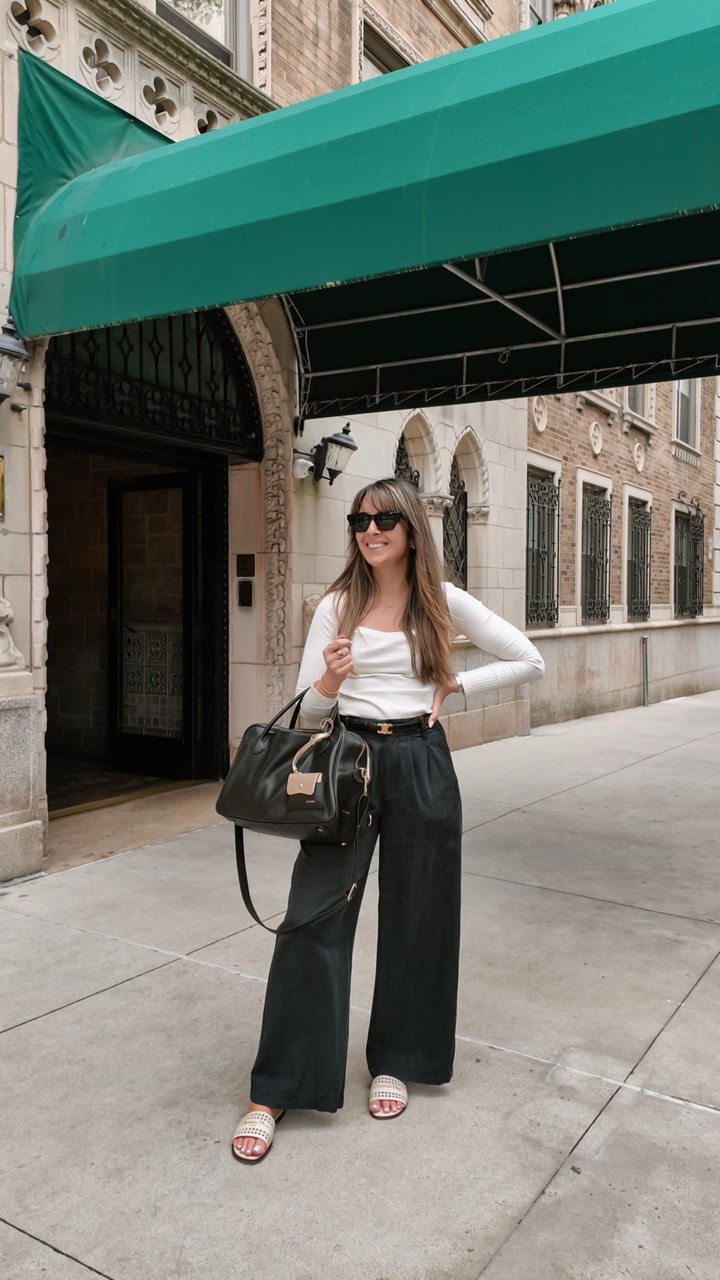 Outfit of the day to go work from a café ☕ Keeping it comfy but still pulled together—my fave kind of look.

Top: @zara 
Trousers: @madewell (the Harlow pants 🙌)
Bag: @oleada_official 
Belt: @celine 
Shoes: @dior 
Sunnies: @ysl 

Thinking of turning these WFH-but-make-it-cute fits into a weekly thing... what do you think? 👀



#OOTD #WhatIWore #WorkFromCafe #WFHFits #ComfyChic #OutfitRepeater #NeutralStyle #MadewellStyle #ZaraOutfit #RealOutfits #OutfitInspo #CasualStyle #NYCStyle #EffortlessStyle #AjdaNYC