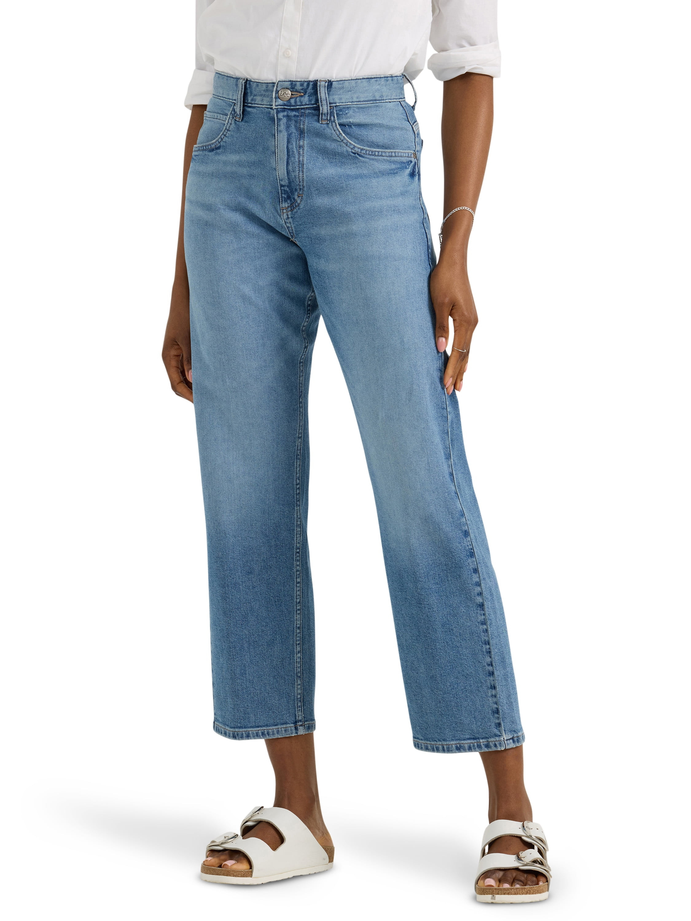 Lee® Women's Heritage Mid Rise Classic Straight Jean | Walmart (US)