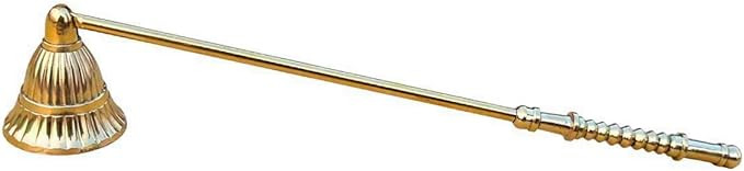 Living Ideas Handmade Solid Brass Candle Snuffer Cast Metal Gold Candle Snuffer Modern Design Can... | Amazon (US)