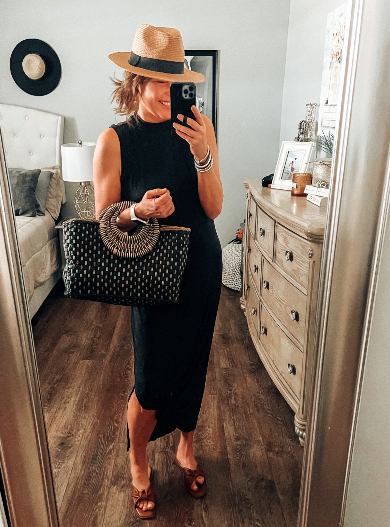 Mock neck sleeveless maxi dress by Amazon, more colors available, fits tts ( wearing a medium) Time and Tru sandals, straw handbag and fedora

Resort outfit, vacation outfit, vacation dress, amazon fashion, Amazon finds, Walmart fashion, Walmart shoes, Dresses, weekend outfit, date night outfit 

#LTKstyletip #LTKunder50 #LTKsalealert