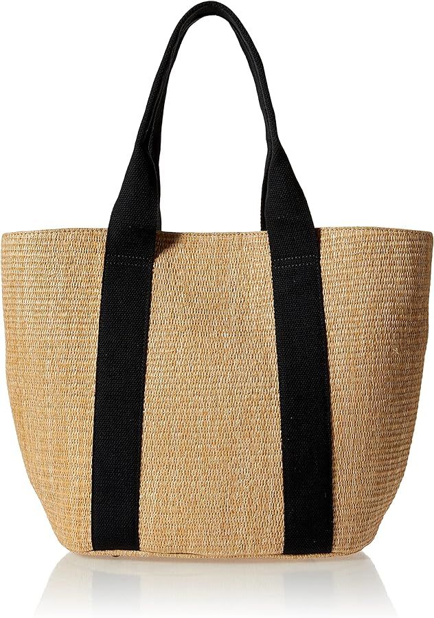 The Drop Tracy Large Canvas Detail Straw Tote | Amazon (US)