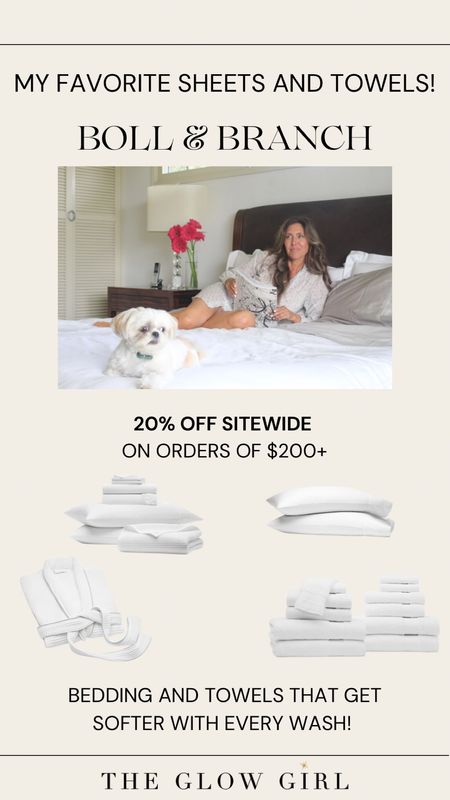 My favorite sheets and towels are now on sale!! #BollAndBranch is giving 20% off all orders $200 or more SITEWIDE 🙌✨

There are so many colors and styles to choose from and let’s tell you…these sheets and towels get softer after every wash! 

#LTKHome #bedding 

#LTKover40 #LTKsalealert #LTKhome