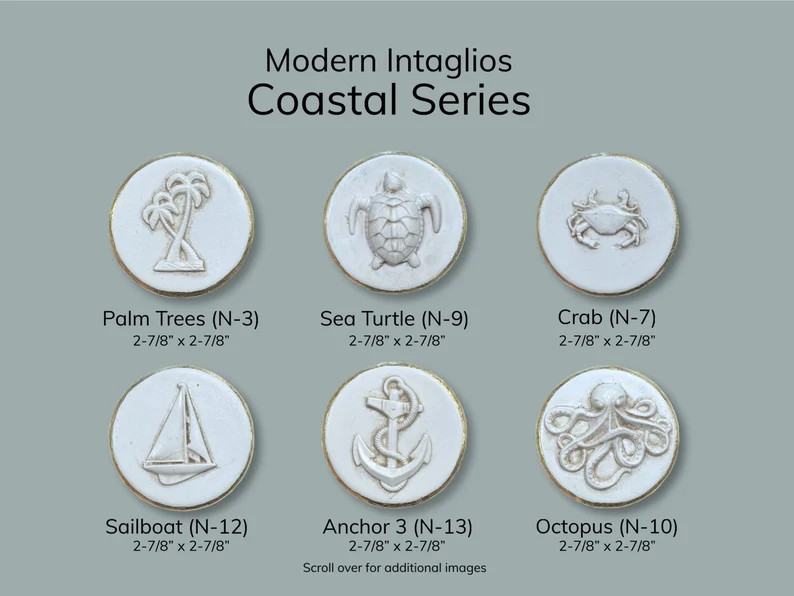 Modern Coastal Intaglios DIY Project Unique Gift - Etsy | Etsy (US)