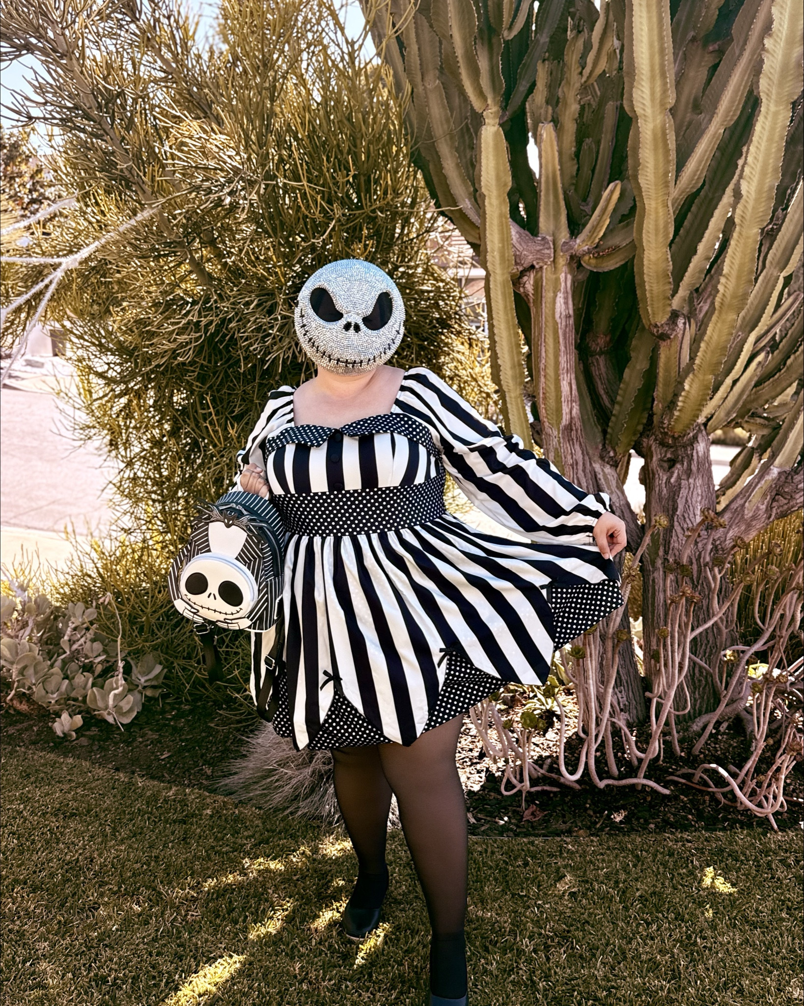 Such a cute Jack Skellington plus size costume or disneybound!

Disney style
Disneybound 

#LTKPlusSize #LTKFindsUnder50 #LTKHoliday