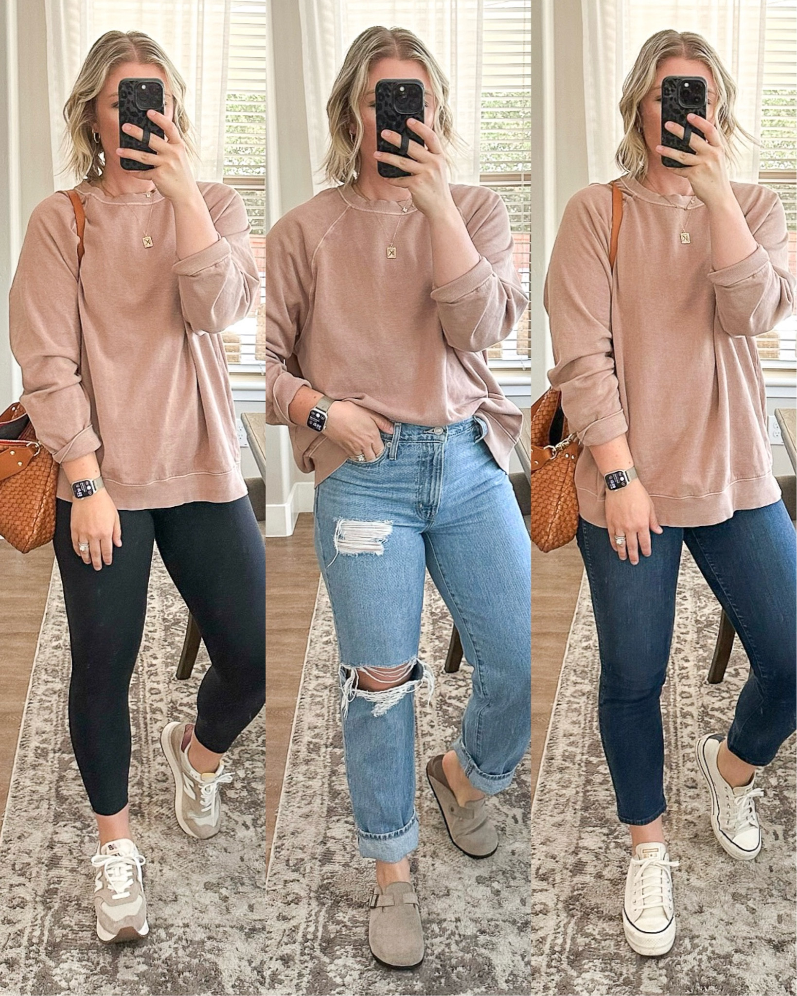 Neutral ON sweatshirt styled for Fall 3 ways!!

#LTKunder50 #LTKsalealert #LTKstyletip