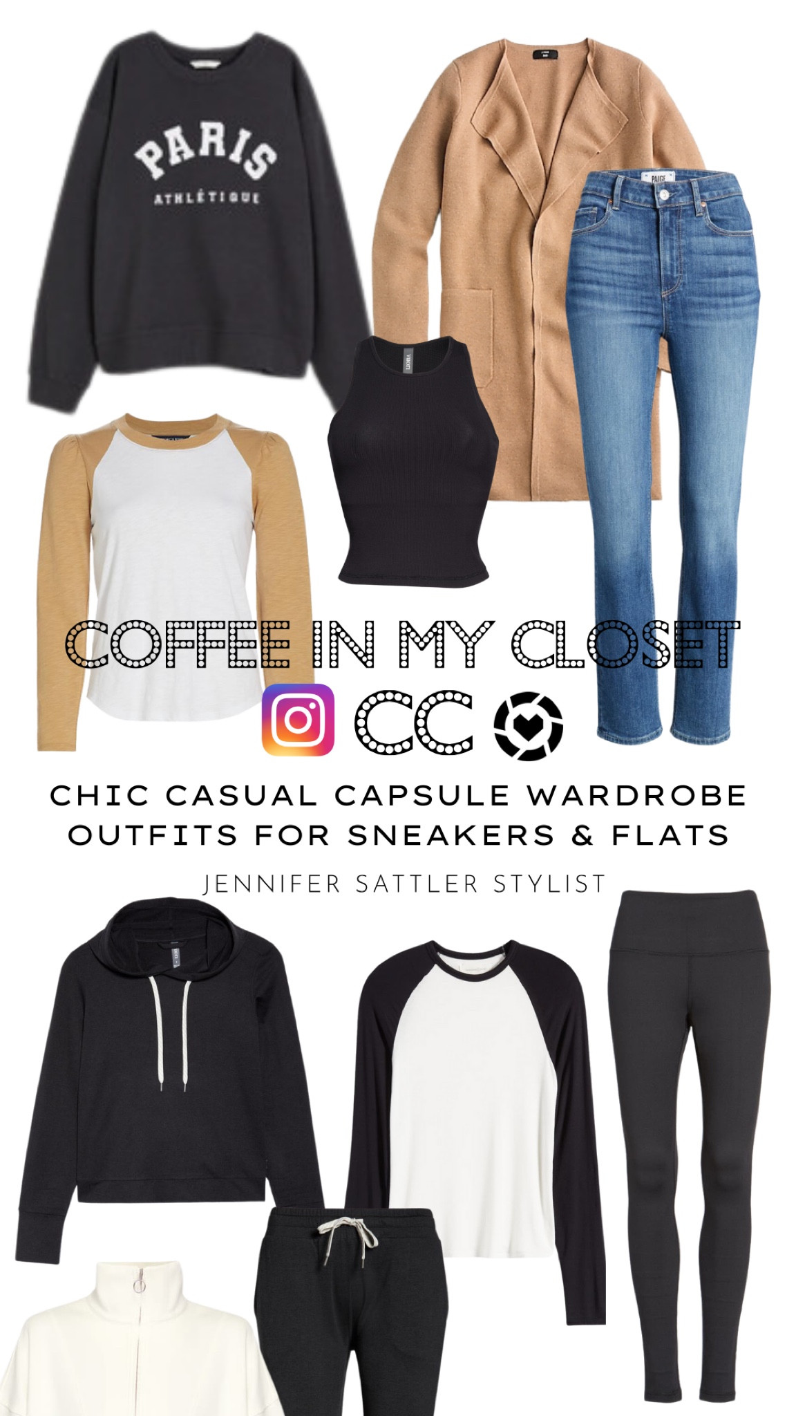 69 Outfits with just 10 pieces you can layer and wear all year