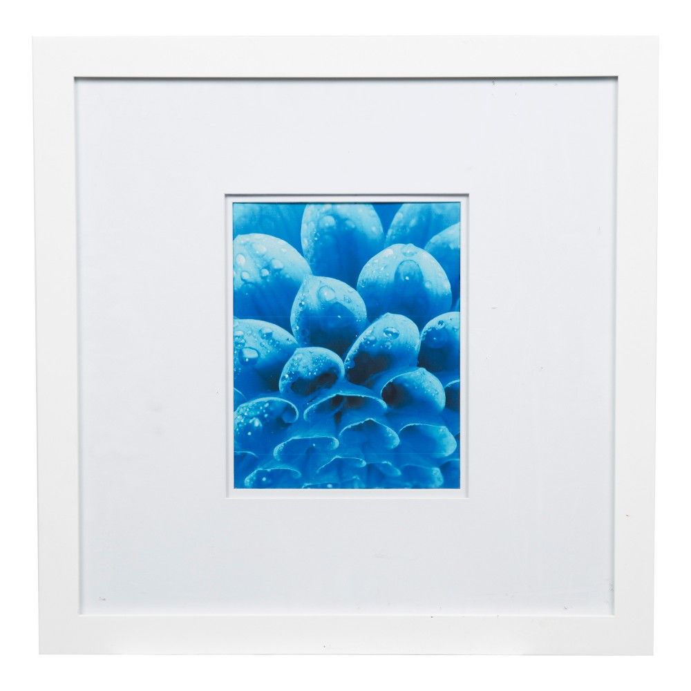 18"x18" Wide Double Matted to 8" x 10" Frame White - Gallery Solutions | Target